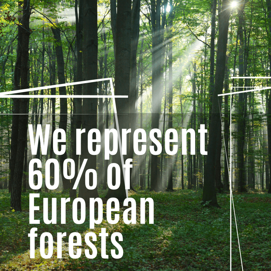 We represent 60% of European forests